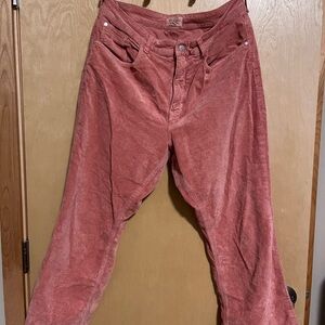 Pilcro Pink Corduroy Pants